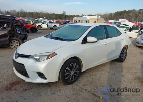 2016 Toyota Corolla Le Eco from USA, damaged, VIN 5YFBPRHE1GP424960